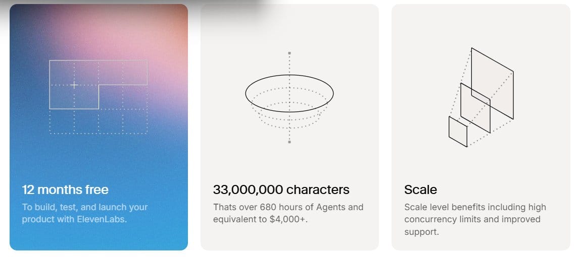 🎙️12 Months Free ElevenLabs Credits for AI Startups