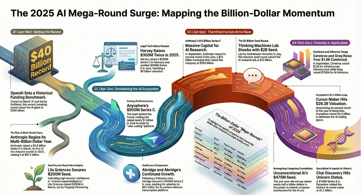 🚀55 U.S. AI Startups Raised $100M+ in 2025