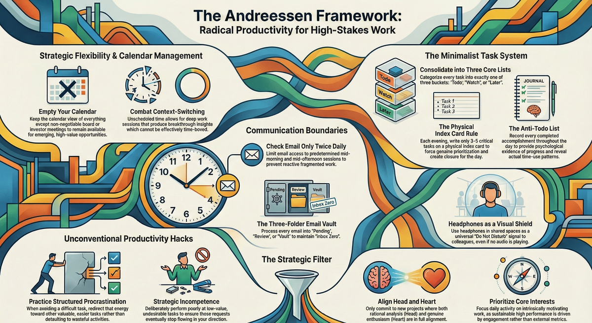 Marc Andreessen's Productivity Framework for Startup Founders