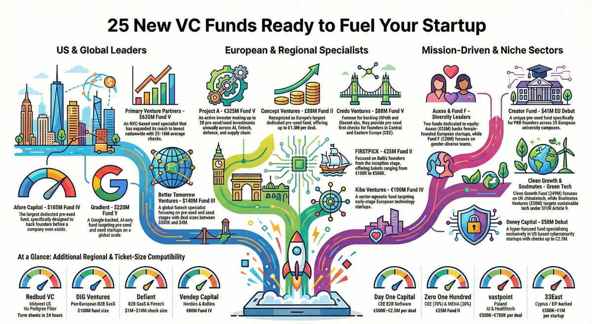 25 Fresh VC Funds Ready to Back Founders Right Now