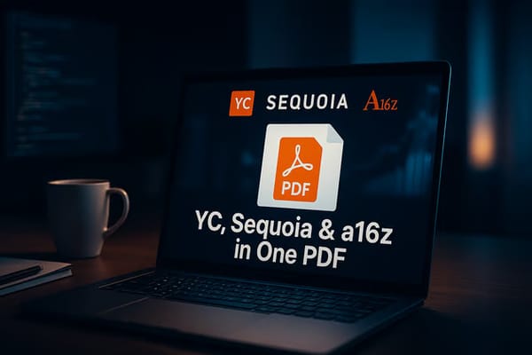 ⚡YC, Sequoia & a16z in One PDF? Yep. Grab It Fast